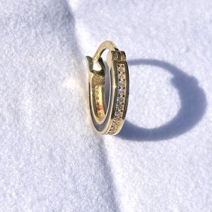 🆕 ARGENTO VIVO STERLING SILVER 18k EARRINGS